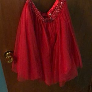 Red two piece formal dress (Sherri Hill)